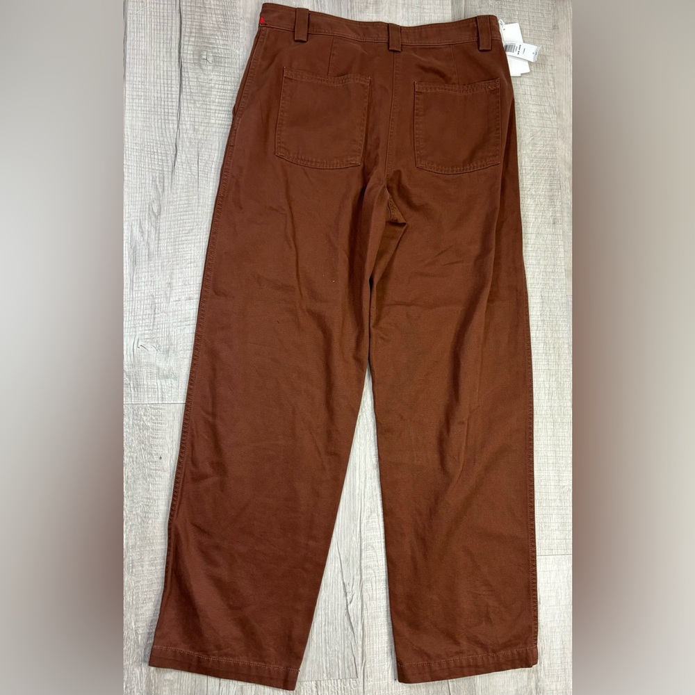 NWT Sunday Best Brown Trouser Pants Straight Leg Size 10 - Picture 2 of 5